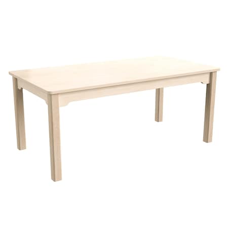 Flash Furniture 23.5 in W, 47.25 in L, 18 in H, Beechwood, Birch Plywood, Beech MK-ME088011-GG